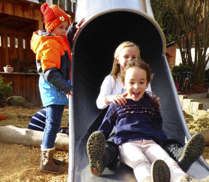 Rutsche am Spielplatz